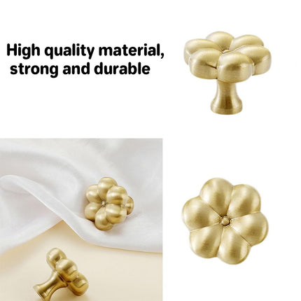 Brass Cabinet Handle Bucolic Style Creative Pull for Wardrobe Drawer Cupboard