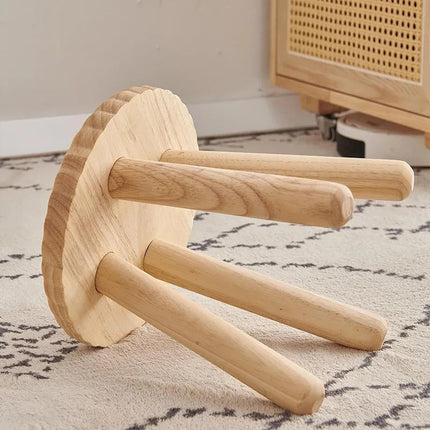 Home Wooden Shoe Bench Small Bench Wood Construction for Entryway Living Room