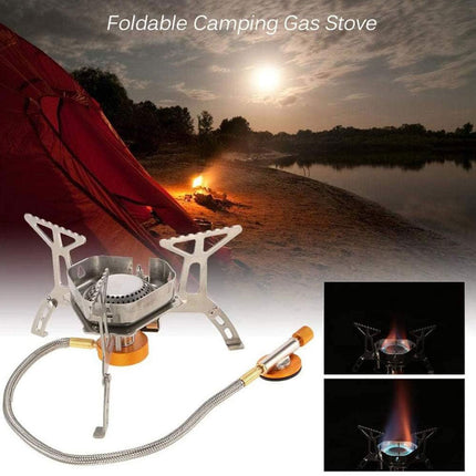 Outdoor Camping Portable Triangle Stove Stainless Steel High Heat Output Durable