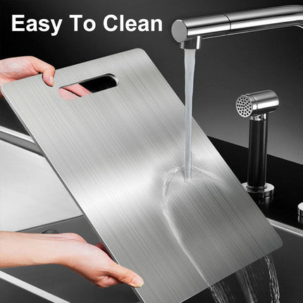 3pcs Stainless Steel Cutting Board Set Kitchen Home Food Prep Durable Non Slip