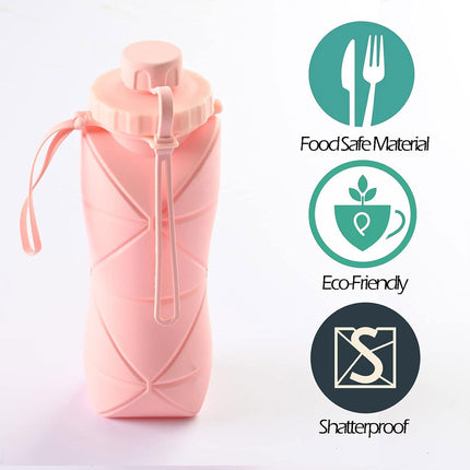 Large Capacity Outdoor Travel Portable Sports Foldable Water Bottle Durable