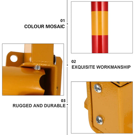Foldable Residential Driveway Parking Bollard Post Lock