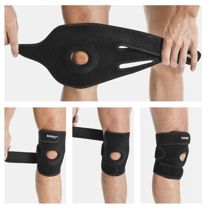 Aolikes Elastic Adjustable Knee Brace Fastener Patella Support Gym Relief Strap