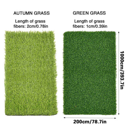 Artificial Synthetic Grass Lawn Realistic Fake Turf Garden Outdoor Decor Set