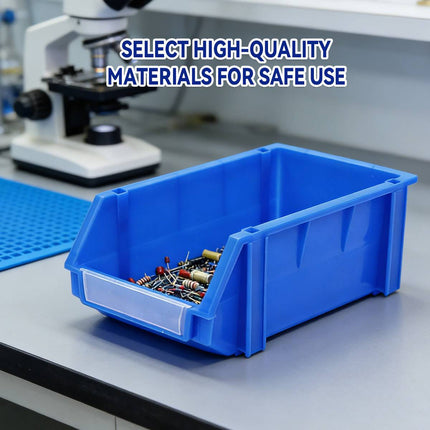 2PCS Thickened Slanted Plastic Storage Box for Screws Nuts Crafts Storage Use