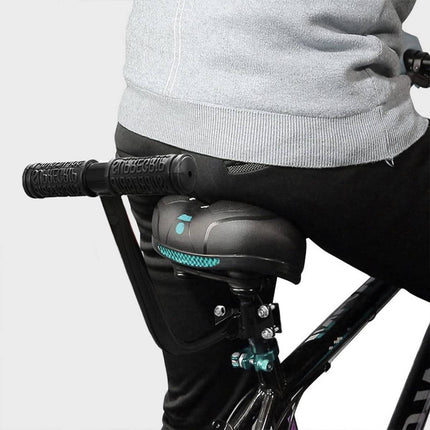 Padded Rear Passenger Bike Seat Kit With Backrest Handle