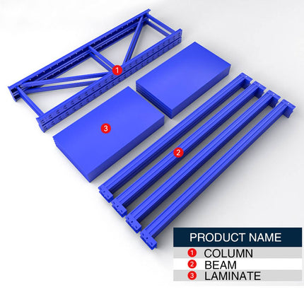 Multi-Layer Cargo Storage Shelf Warehouse Shelving Unit Heavy Duty Metal Rack