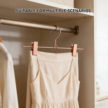 Rose Gold Metal Trouser Clip Hangers 30 Pack 305mm