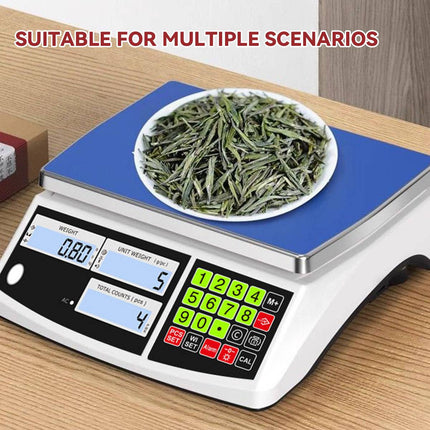 Electronic Counting Scale 10kg 0.1g Triple Display