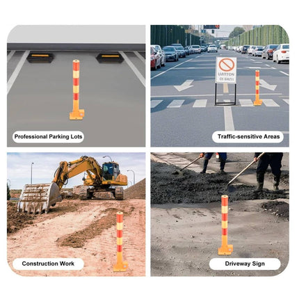 Foldable Residential Driveway Parking Bollard Post Lock