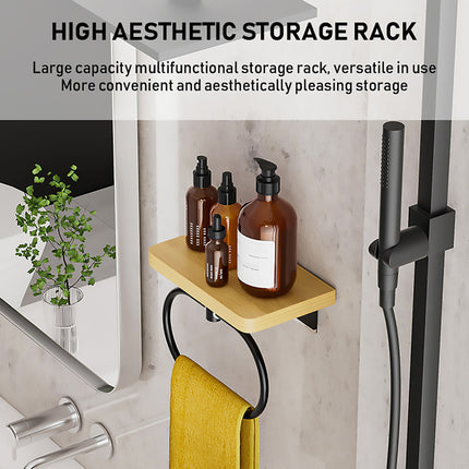 Towel Rack for Bathroom Shower Wall Mounted Rustproof Space Saving Durable