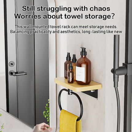 Towel Rack for Bathroom Shower Wall Mounted Rustproof Space Saving Durable
