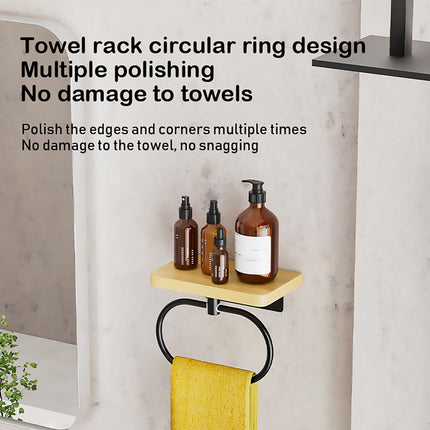 Towel Rack for Bathroom Shower Wall Mounted Rustproof Space Saving Durable