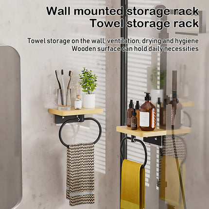 Towel Rack for Bathroom Shower Wall Mounted Rustproof Space Saving Durable