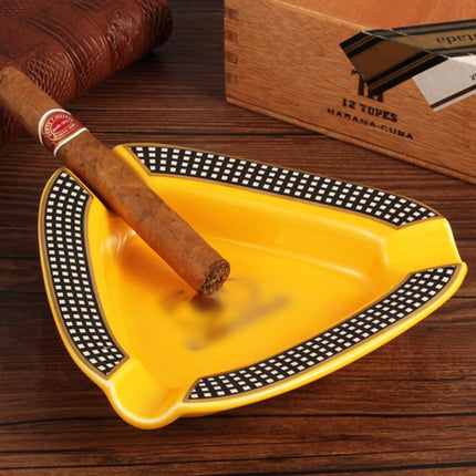 Cigar Ashtray Portable Ceramic 3 Cigars Ash Tray Tobacco Cigarette Gadgets Home