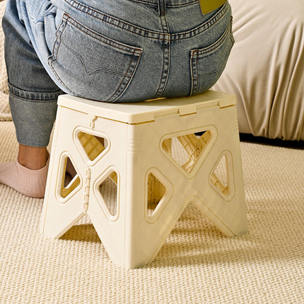 Portable Folding Plastic Stool Lightweight Step Chair for Outdoor Camping or Kitchen