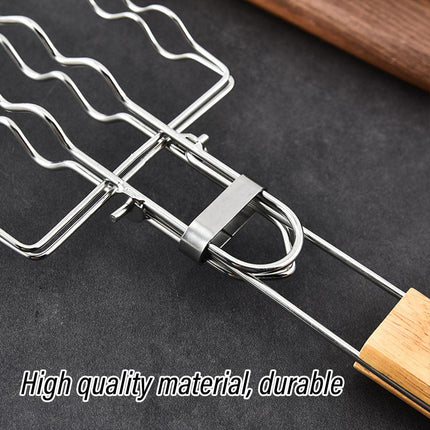 Portable Sausage Grill Net BBQ Tool Hot Dog Grill Holder Cooking Basket BBQ Rack