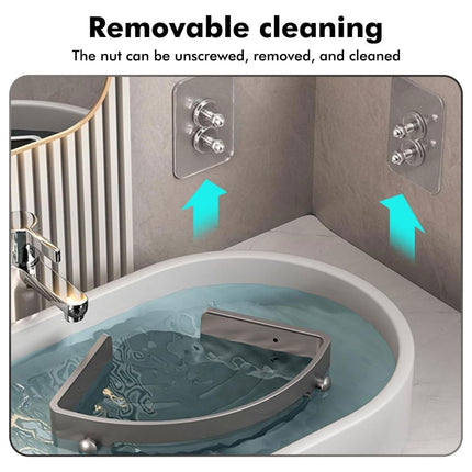 Three-layer Bathroom Triangular Shelf Basic Model Hole-free Storage Towel Rack