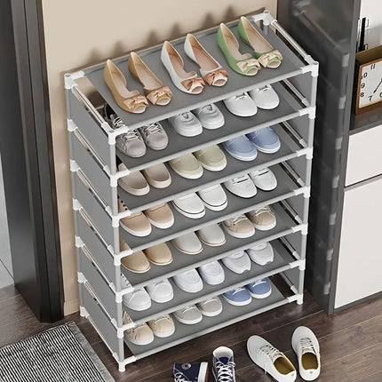 Multi Layer Shoe Storage Rack Durable for Entryway Hallway Home Space Saving