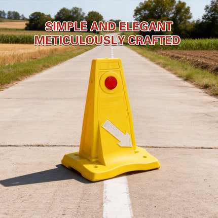 Reflective Traffic Divider Post Lane Separator Direction Arrow Roadwork Durable