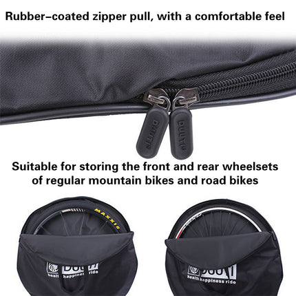 Road Mountain Bike Wheel Bag Wheel Set Pouch Water-Resistant Durable Fabric