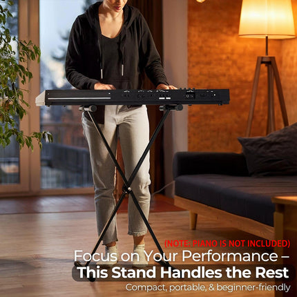 X-type Electronic Keyboard Stand Adjustable Height for Piano Keyboard Studio