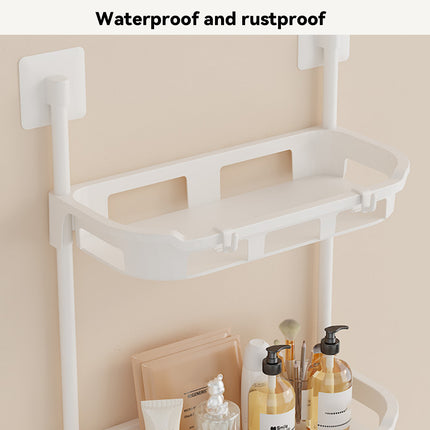 Multifunctional Bathroom Storage Rack Rustproof PP For Shampoo Soap Towel Use
