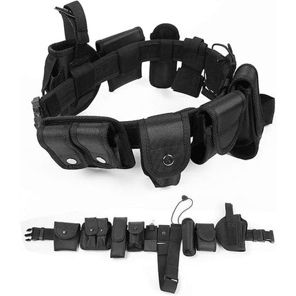 10 in 1 Multifunction Utility Waist Belt with Pouches for Outdoor and Work Use