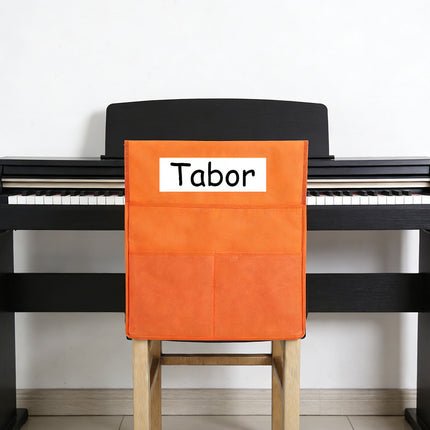 6Pcs Oxford Cloth Chair Back Storage Pocket Organisers with Name Tag Slot