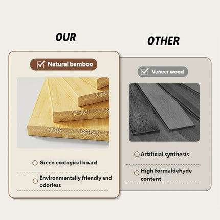 Home Bamboo Floor-Standing Simple Clothes Storage Rack High Load-Bearing Stable