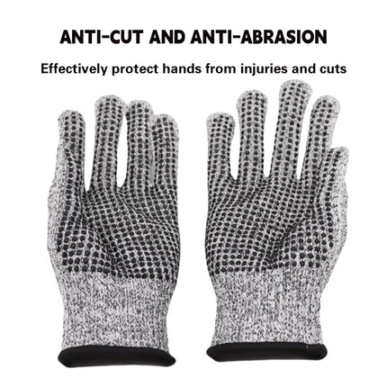 2Pairs Cut-Resistant Gloves Anti-Slip Abrasion Resistant Garden Woodworking