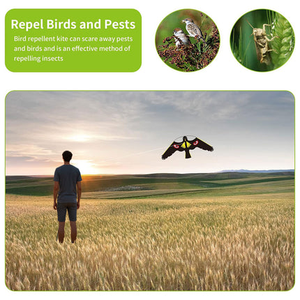 Bird-Repelling Kite Durable for Garden Farm Orchard Crop Pest Bird Control Use
