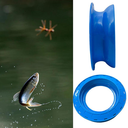 Plastic Fishing Gear Angling Hand Wire Coil Reel Spool Tackle Box Accessories