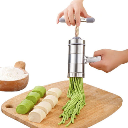 Home Manual Stainless Steel Pasta Maker Hand Crank Noodle Press Durable Easy Clean