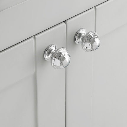 French Cabinet Handle Bright Silver Single Hole Modern Pull for Drawer Wardrobe