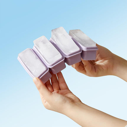 Silicone Ice Cube Moulds with Lid Bar Ice Compartment Home Ice Box for Drinks