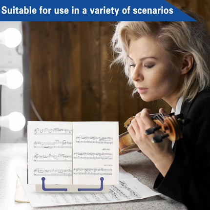 Lightweight Portable Adjustable Plastic Book Stand Music Sheet Holder 202x156mm