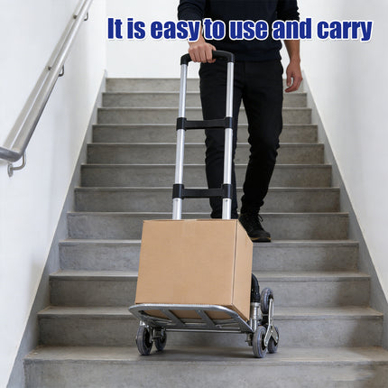 Folding Hand Truck Cart with Wear-Resistant Wheels Large Capacity Portable