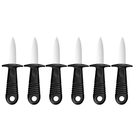 6PCS Stainless Steel Oyster Knife Non Slip Handle Scallop Shell Opener Shucking