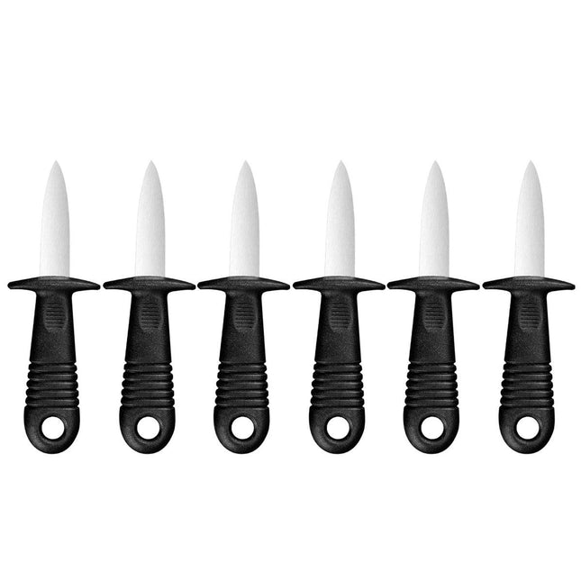 6PCS Stainless Steel Oyster Knife Non Slip Handle Scallop Shell Opener Shucking