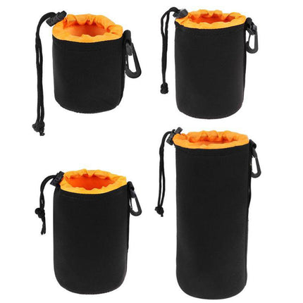 4PCS Waterproof Camera Lens Bag Durable for DSLR Mirrorless Camera Lens Storage