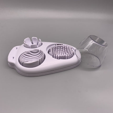 Egg Slicer Kitchen Egg Cutter Stainless Steel Boiled Egg Cutting Tool for Salad