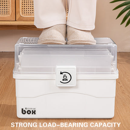 Household Medicine Box Large Capacity First Aid Storage Home Medical Organiser