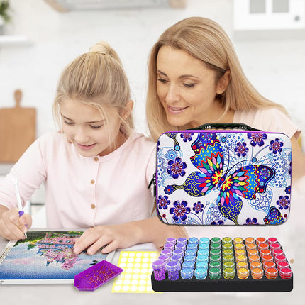 108PCS Diamond Painting Tool Set Multicolour For DIY Crafts Durable Easy To Use