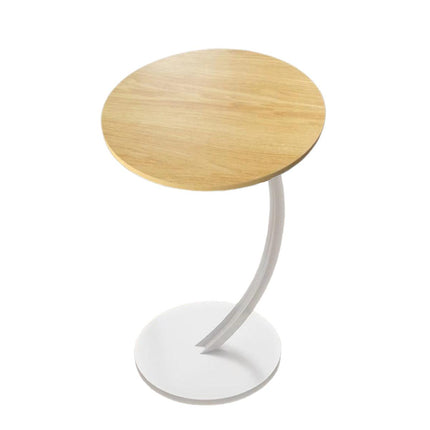 C Shaped Snack Side Table for Sofa Couch Small End Table for Living Room Bedroom