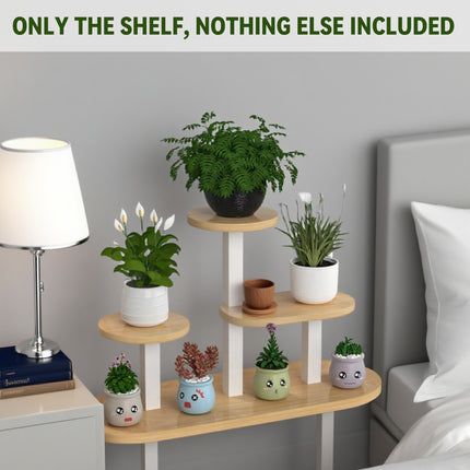 Desktop Window Sill Multi-Tier Plant Stand Shelf Sturdy Space-Saving Home Office