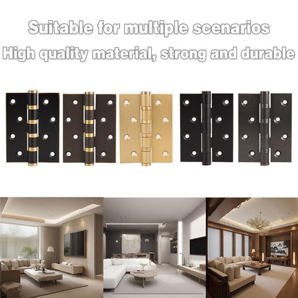 Flat Door Hinge 4 Inch Silent Bearing Hinge Stainless Steel Hardware for Cabinet