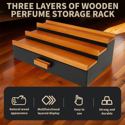 Wooden Storage Box Drawer Shelf Organizer Wooden Chest Home Decor Storage