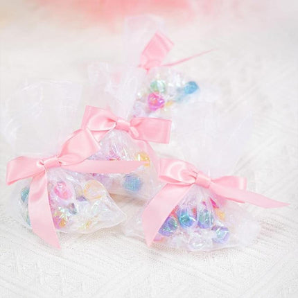 50pcs Bow Gift Packaging Sealing Tie Drawstring Baking Wrap Bag Decorative Ties