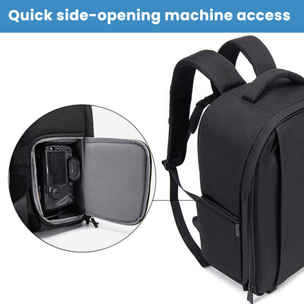 Outdoor Portable Double Shoulder Digital Camera Bag Water Resistant Shockproof